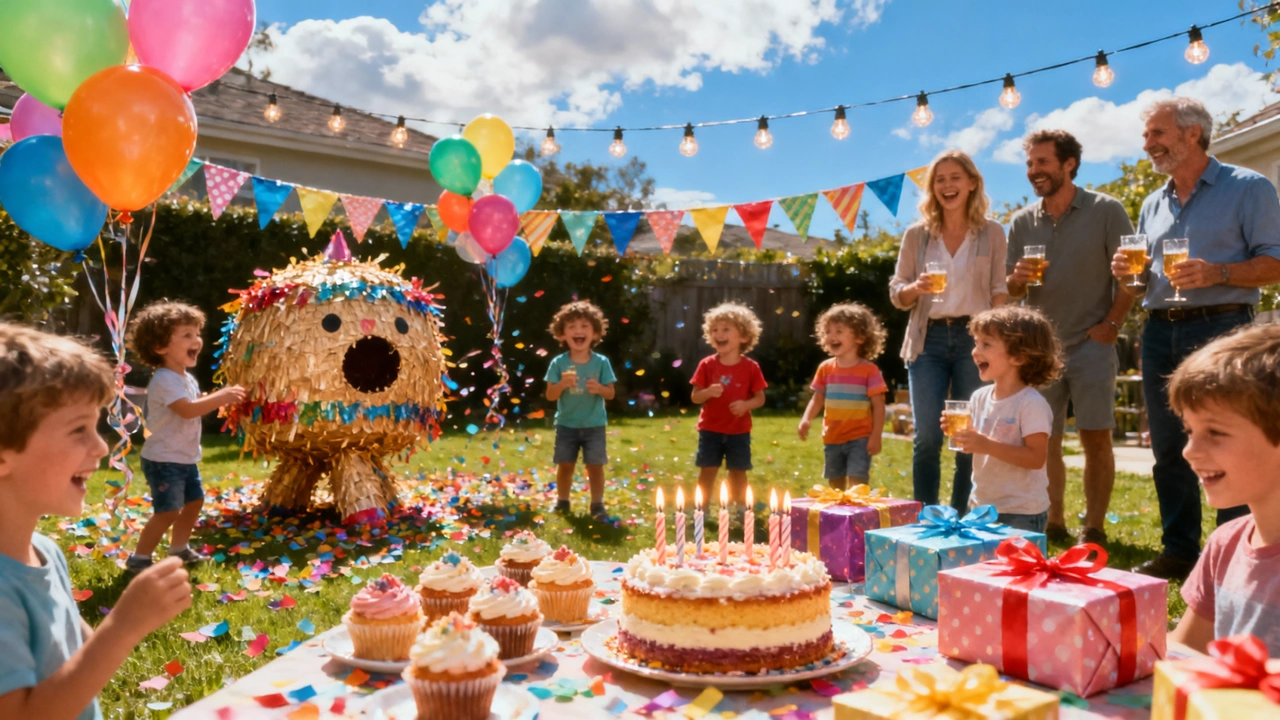 Genitori che festeggiano i compleanni importanti dei bambini