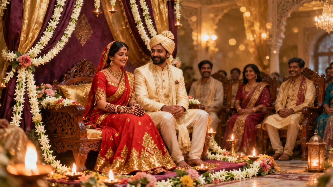 뉴스를 공유하는 새로 약혼한 커플