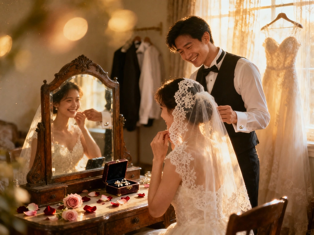 नववरवधू शादी की यादें साझा करते हैं